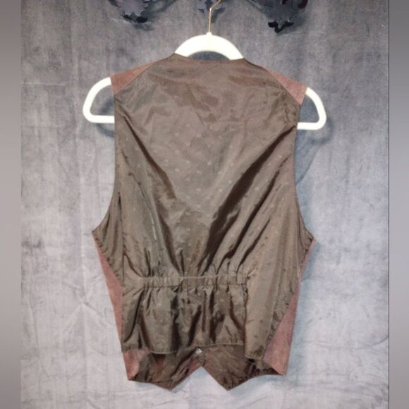 Royal Sport Vintage Brown Suede Vest Size Large GUC - Picture 8 of 9